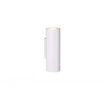 Marley Applique Cilindro Metallo Bianco Biemissione H. 18Cm Trio Bianco
