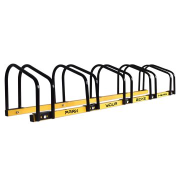 Carrier - Rastrelliera portabici da terra 5in1 in acciaio Boudech Giallo