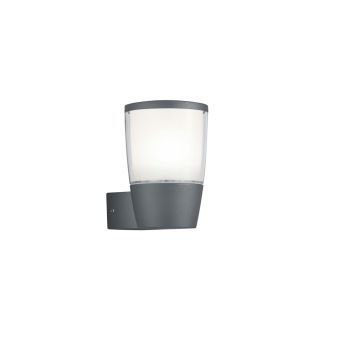 Shannon Applique Da Esterno Led Versione Up Fusione Di Alluminio Antracite Ip54 H. 17Cm Trio Antracite
