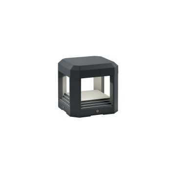 Logone Applique Led Antracite Quadrata 15X15 Trio Antracite