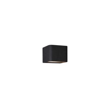 Melvin Applique Led Biemissione Smd Osram Nera Interno Oro L.11Cm Trio Nero
