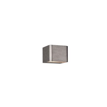 Melvin Applique Led Biemissione Smd Osram Acciaio Anticato L.11Cm Trio Grigio cenere