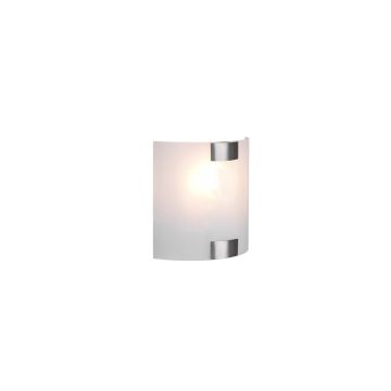 Pura Applique Vetro Quadrata Ganci Metallo Acciaio 20X20Cm Trio Grigio cenere