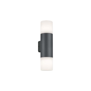 Hoosic Applique Da Esterno Biemissione Antracite H. 33Cm Trio Antracite