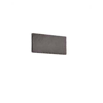 Raven Applique Led Rettangolare In Aredesia Nera Luce Indiretta Intensita' Regolabile Con Interruttore L. 25Cm Trio Nero