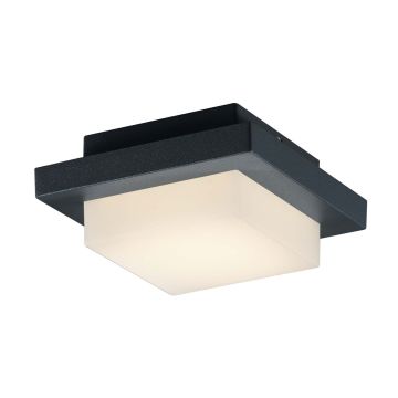 Hondo Appl./Plaf. Led Quadrata Antrac. Cm.14X14 Trio Antracite