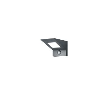 Nelson Applique Da Esterno Led Antracite Con Sensore Movimento Ip54 H. 10Cm Trio Antracite