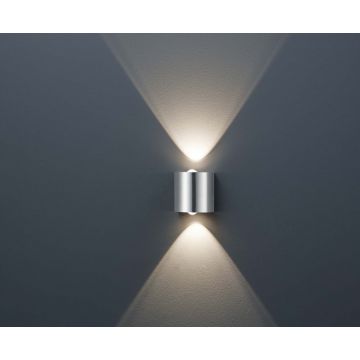 Wales Appl.Led Acciaio Doppia Luce Cm9X9 Trio Grigio cenere