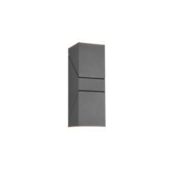 Avon Applique Led Da Esterno Antracite 2 Diffusori Orientabili Ip54 H. 28Cm Trio Antracite