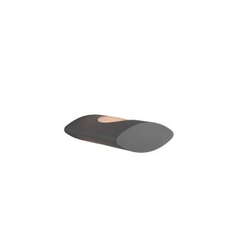 Katun Applique Led Da Esterno Fusione Antracite E Oro L. 18Cm P. 21 Cm Ip54 Trio Antracite