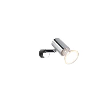 Lorenzo H2O Applique Spot Orientabile Cromo Da Applicare Su Specchio Ip44 P. 10Cm Trio Grigio 25%