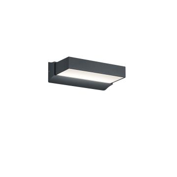 Cuando Applique 2 Led Antracite Biemissione L. 23 Cm Trio Antracite
