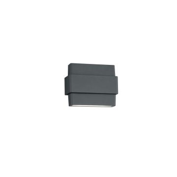 Padma Applique Led Da Esterno Fusione Di Alluminio Antracite Divisibile In 3 Parti L. 13,5Cm Trio Antracite