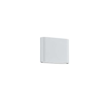 Thames Ii Applique Da Esterno Led Biemissione Fusione Alluminio Bianco Opaco Ip54 L. 11,5Cm Trio Bianco