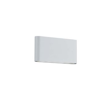Thames Ii Applique Da Esterno Led Biemissione Fusione Alluminio Bianco Opaco Ip54 L. 17,5Cm Trio Bianco