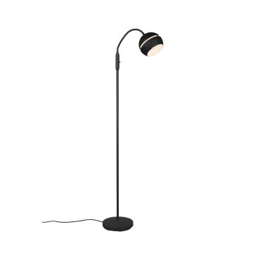 Fletcher Piantana Flessibile Diffusore Sfera Nero H. 144Cm Trio Nero