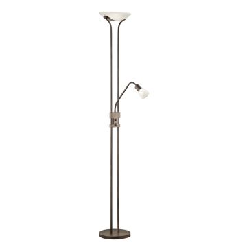 Santoii Lamp.Terra Led Coppa Ve.2L Rugg.H.180 Trio Mogano
