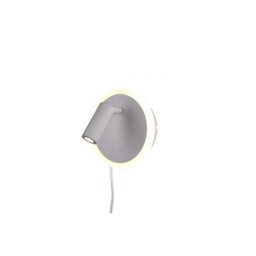 Jordan Applique Led Bianca Doppia Illuminazione Con Accensione Separata D. 1Cm Trio Bianco