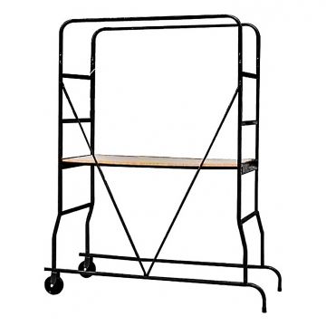 Ponteggio Multiuso Altezza Di Lavoro 1,75 M Piano 145 X 60 Cm Boudech Nero