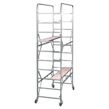 Trabattello Ponteggio Acciaio H300Cm Gigant Boudech Argento