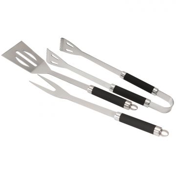 Set Barbecue 3 pezzi - El Gaucho Mister Chef Frankystar Argento