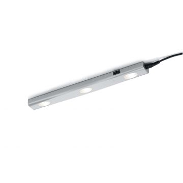 Aragon Reglette Led Alluminio 3 Punti Di Luce L.40 Trio Bianco