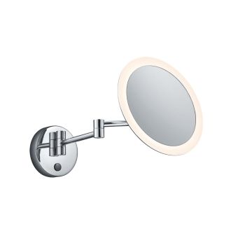 View Appl. Led Bagno C.Specchio Tondo Retroilluminato Or.Dimmer A Tocco D.22 Trio Grigio 25%