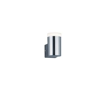 Ray Applique Led Per Bagno Mono Emissione Luminosa Metallo Cromato E Diffusore Bianco Ip44 H. 8,3Cm Trio Grigio 25%