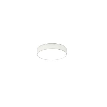 Lugano Plafoniera Led Diffusore Stoffa Bianca E Acrilico D. 30Cm Trio 