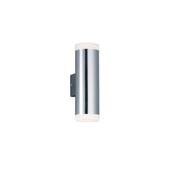 Ray Applique Led Per Bagno Biemissione Luminosa Metallo Cromato E Diffusore Bianco Ip44 H. 16,6Cm Trio Grigio 25%
