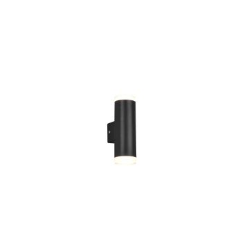 Ray H2O Applique Biemissione Nera Ip44 H.16,6Cm Trio Nero