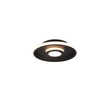 Ascari H2O Plafoniera Led Nero Con Dimmerazione Con Interruttore Ip44 D.30,3Cm Trio 