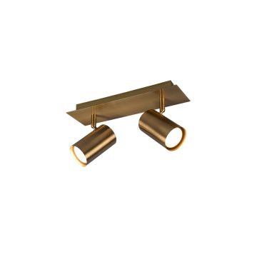 Marley Barra 2 Spots Cil.Ottone Anticato Cm 30 Trio Ottone antico