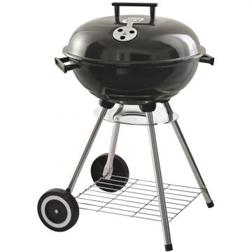 Globo - BBQ a carbonella o legna con griglia circolare da ø 45 cm Frankystar Nero