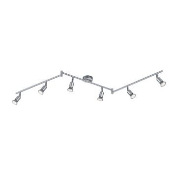 Paris Con Lampadina Led Barra 6 Luci Alluminio L. 150Cm Trio Pervinca