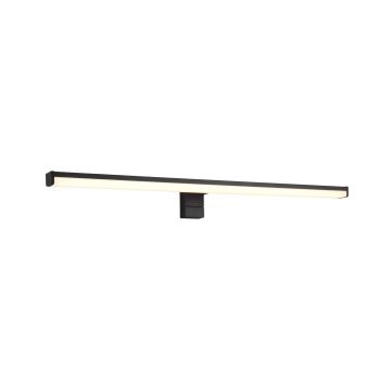 Lino H2O Applique Nero Anche Con Possibilita' Di Avvitare Su Specchio Ip44 L. 60Cm Trio Nero