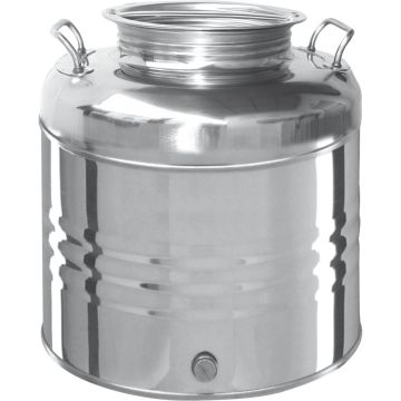 Olivari - Contenitore per Olio in acciaio inox - 15 Lt Olivari Argento