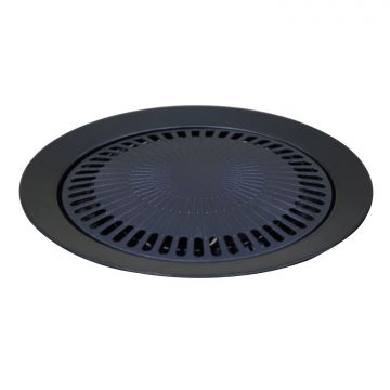 Piastra Di Cottura Antiaderente Per Bbq Cuba Frankystar Nero