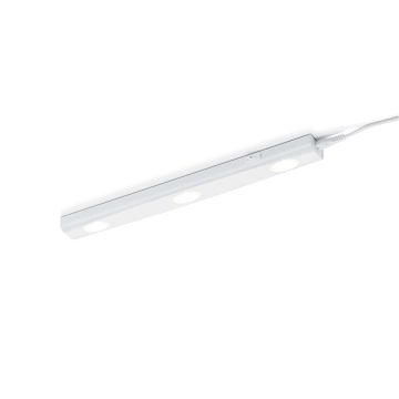 Aragon Reglette Led Bianca 3 Punti Di Luce L.40 Trio Bianco