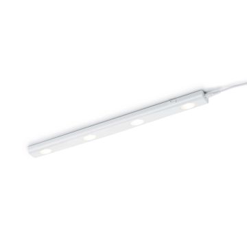 Aragon Reglette Led Bianca 4 Punti Di Luce L.55 Trio Bianco