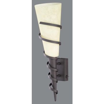 Campo Applique Cono Vetro H.45 Trio Mogano