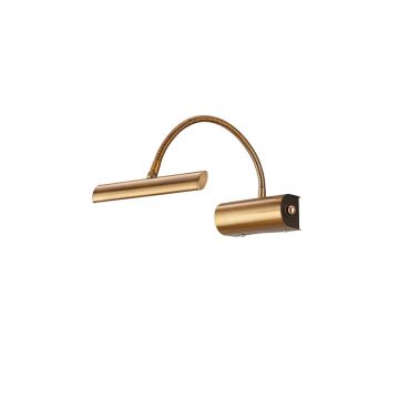 Curtis Appl.Led Antic. C/Flessibile Cm18 Max 35 Trio Ottone antico