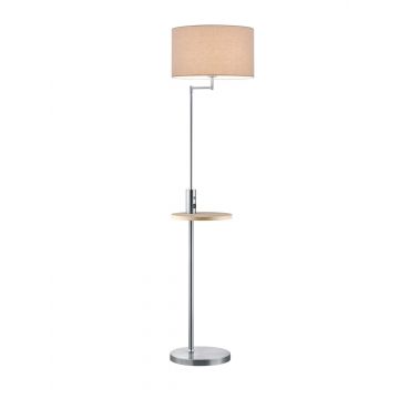 Claas Piantana Acciaio Con Snodo, Mensola E Attacco Usb X Ricara Smarthpone E Tablet H. 160Cm Trio Grigio cenere