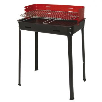 Picnic Amigo - Barbecue a legna con griglia da 30x40 cm Frankystar Rosso