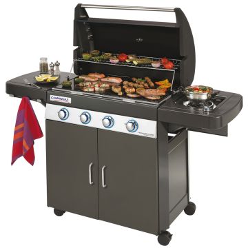Campingaz Plus Dark - BBQ Dual Gas - 3 bruciatori interni + fornello laterale Campingaz Nero