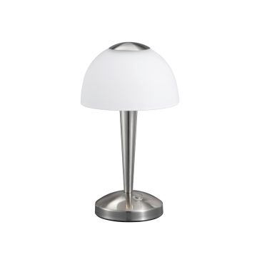 Ventura Lamp.Tavolo Led  Acc. Cupola Ve.H28 Trio Grigio cenere