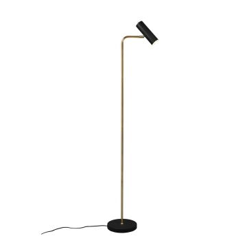 Marley Piantana Spot Cilindro Ottone Satinato + Nero H. 152Cm Trio Gainsboro