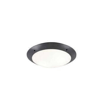 Camaro Plafoniera Esterno Metacrolato Nera D. 33Cm Ip54 Trio 