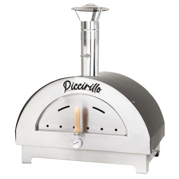 Piccirillo - Forno A Legna In Acciaio Inox Con Camera Di Cottura Da 60X40 Cm Frankystar Argento