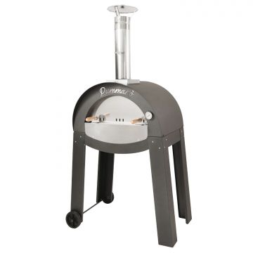 Pummaro' - Forno A Legna In Acciaio Inox Con Camera Di Cottura Da 70X50 Cm Frankystar Argento